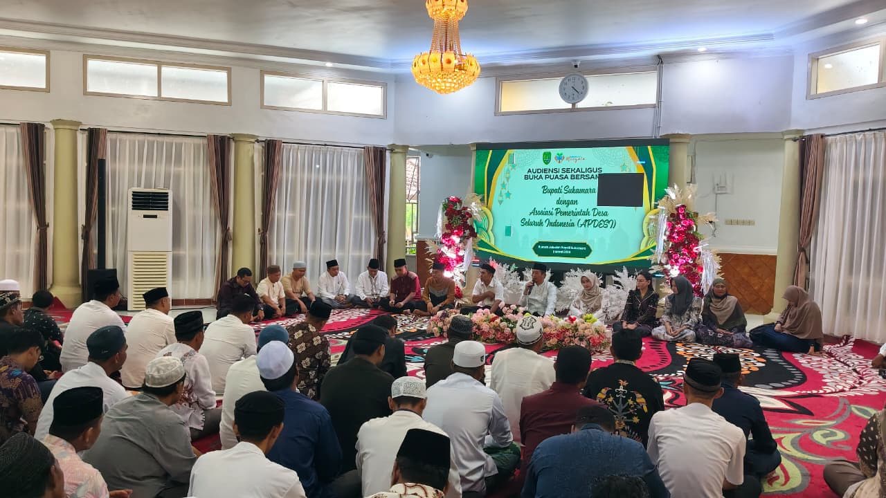 Bupati Sukamara Gelar Buka Puasa Bersama dan Audiensi dengan APDESI
